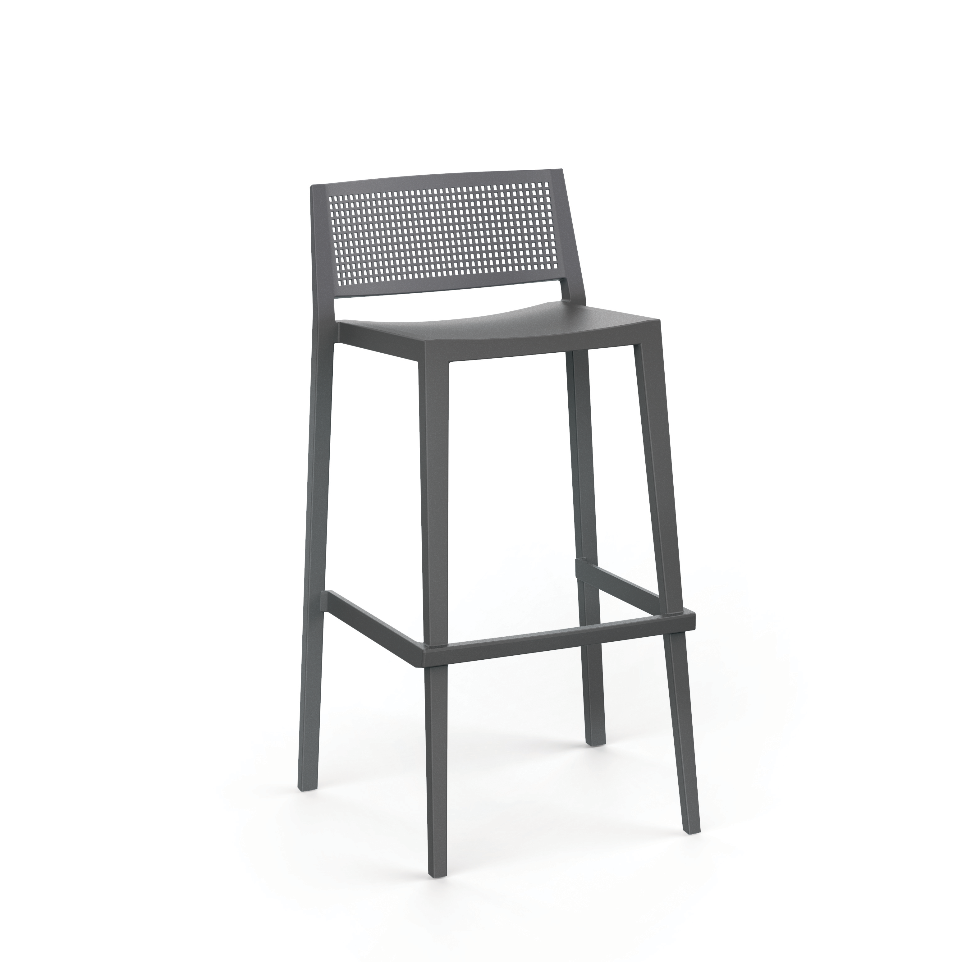 Pack 40 Bancos de Bar Alto GRID Antracite