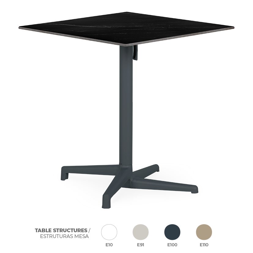 Pack 12 Mesas Boomerang Dark Marble