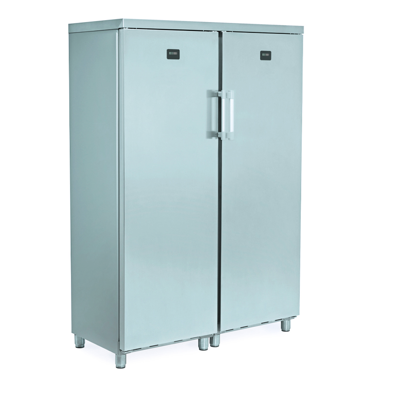 Armário de Refrigeração porta-dupla em Aço Inoxidável 1820x1220x650mm