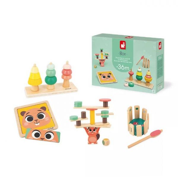 Janod Caixa 4 Brinquedos +36M