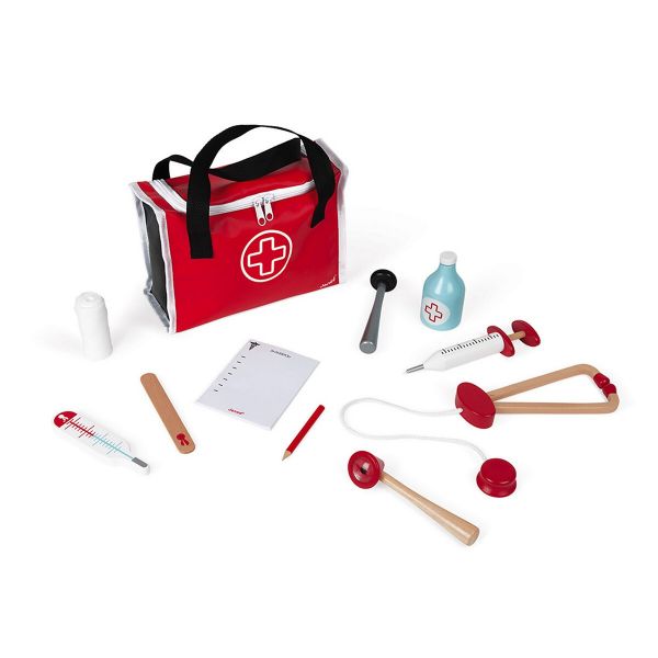 Janod Mala de Médico com 10 Acessórios Multicolor