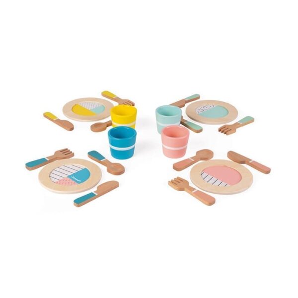 Set de madeira de Refeição 3+