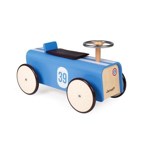 Triciclo Racer Azul de madeira 2+