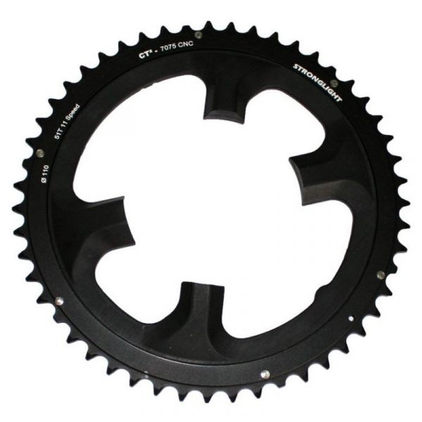 Stronglight Prato Compatible Durace Di2 110 Mm Black 11s