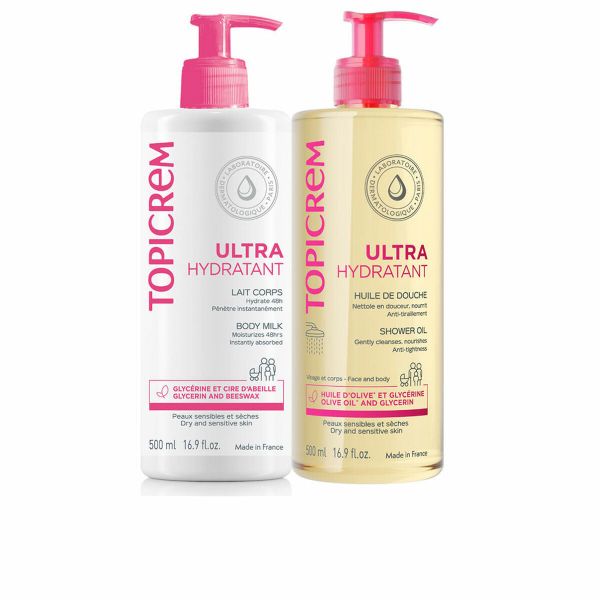 Topicrem UH Leite Ultra Hidratante 500ml + Óleo de Duche 500ml Pack