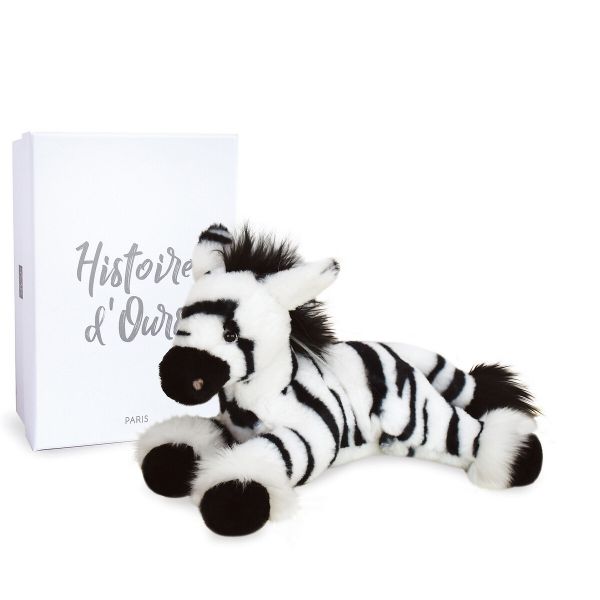 Histoire D'ours Peluche Zephir, a Zebra, 25 cm Zebra