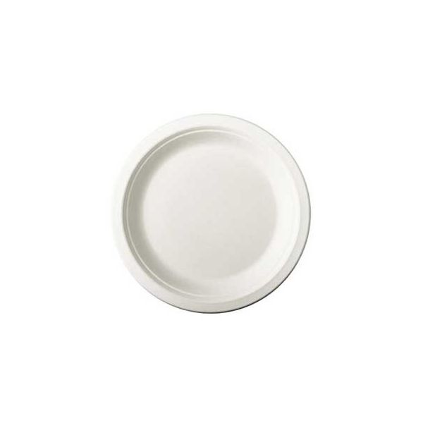 Papstar Pratos Sobremesa Cana de Açucar Cor Natural 180mm 50un - 6621156