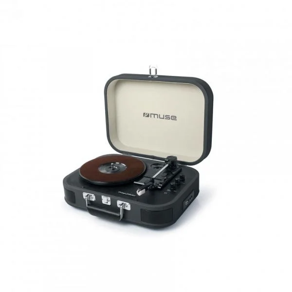 Gira-Discos Muse Bluetooth MT-201 Gris