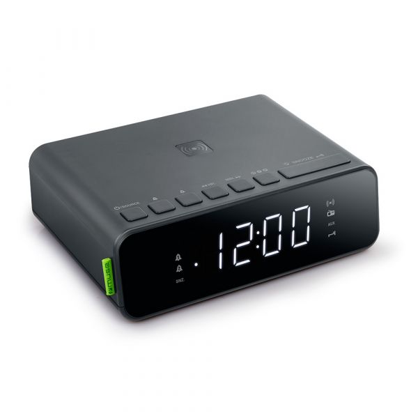 Muse Rádio Despertador M-175 WI Carregador Wireless Preto