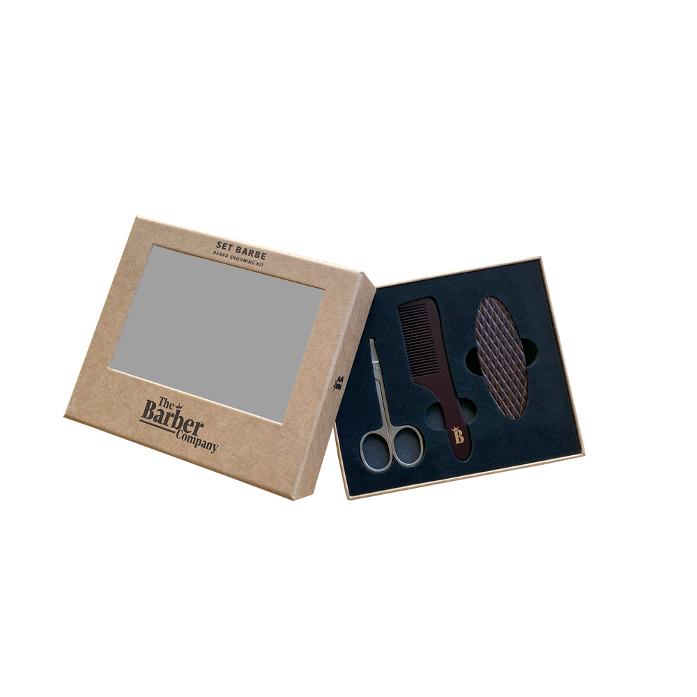 TBC Conjunto para Barba (Escova, Pente e Tesoura)