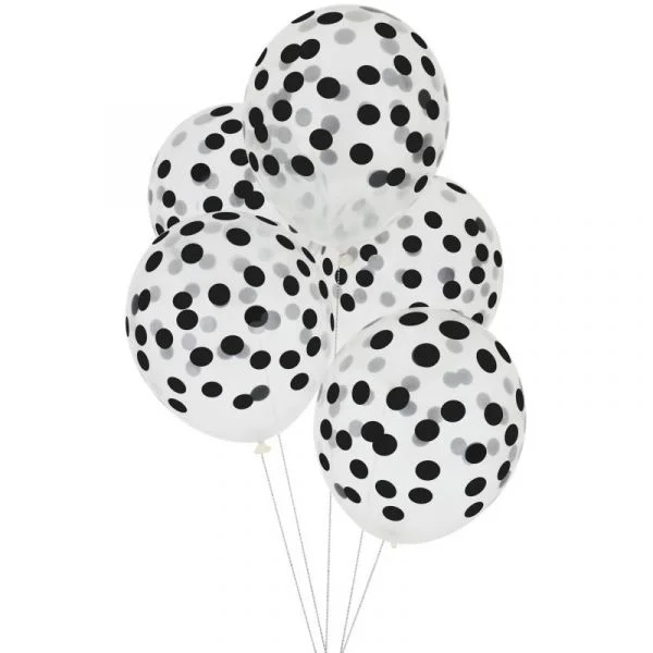 My Little Day Pack 5 Balões Confetti Preto - 440000019