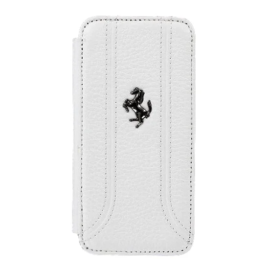 Flip Cover Leather Ferrari iPhone 5 Branco