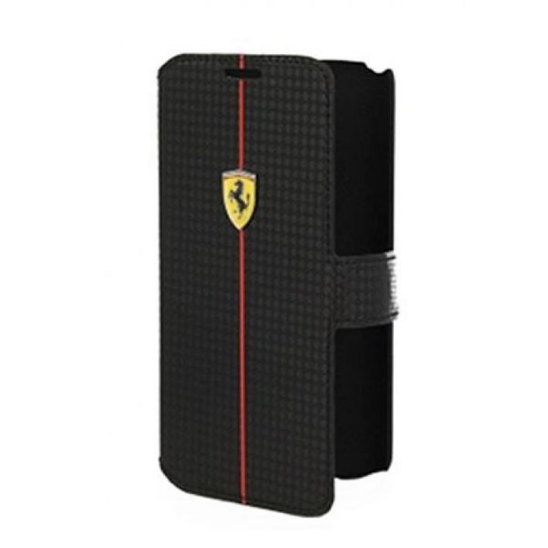 Ferrari Capa Flip Formula One Carbon Series para LG G Flex Black