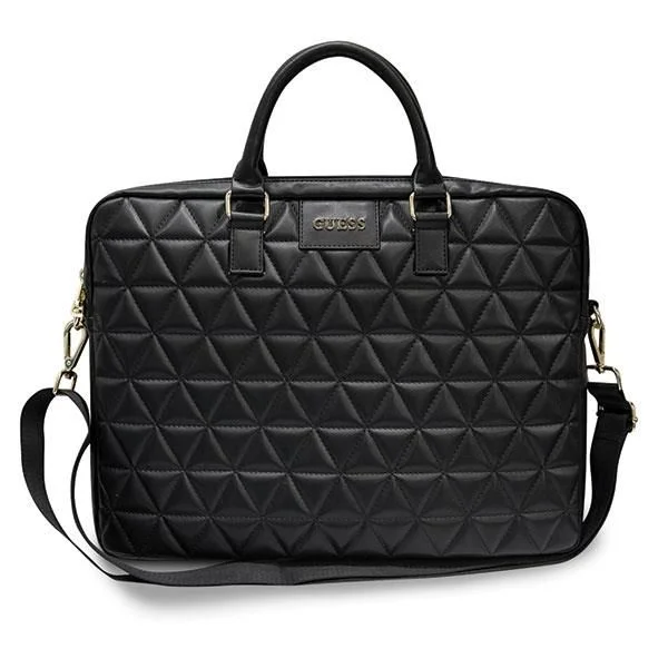 Guess Mala Quilted para Portátil 15" e 16" Preta