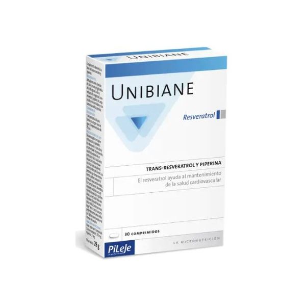 Pileje Resveratrol Unibiano 30 Cápsulas
