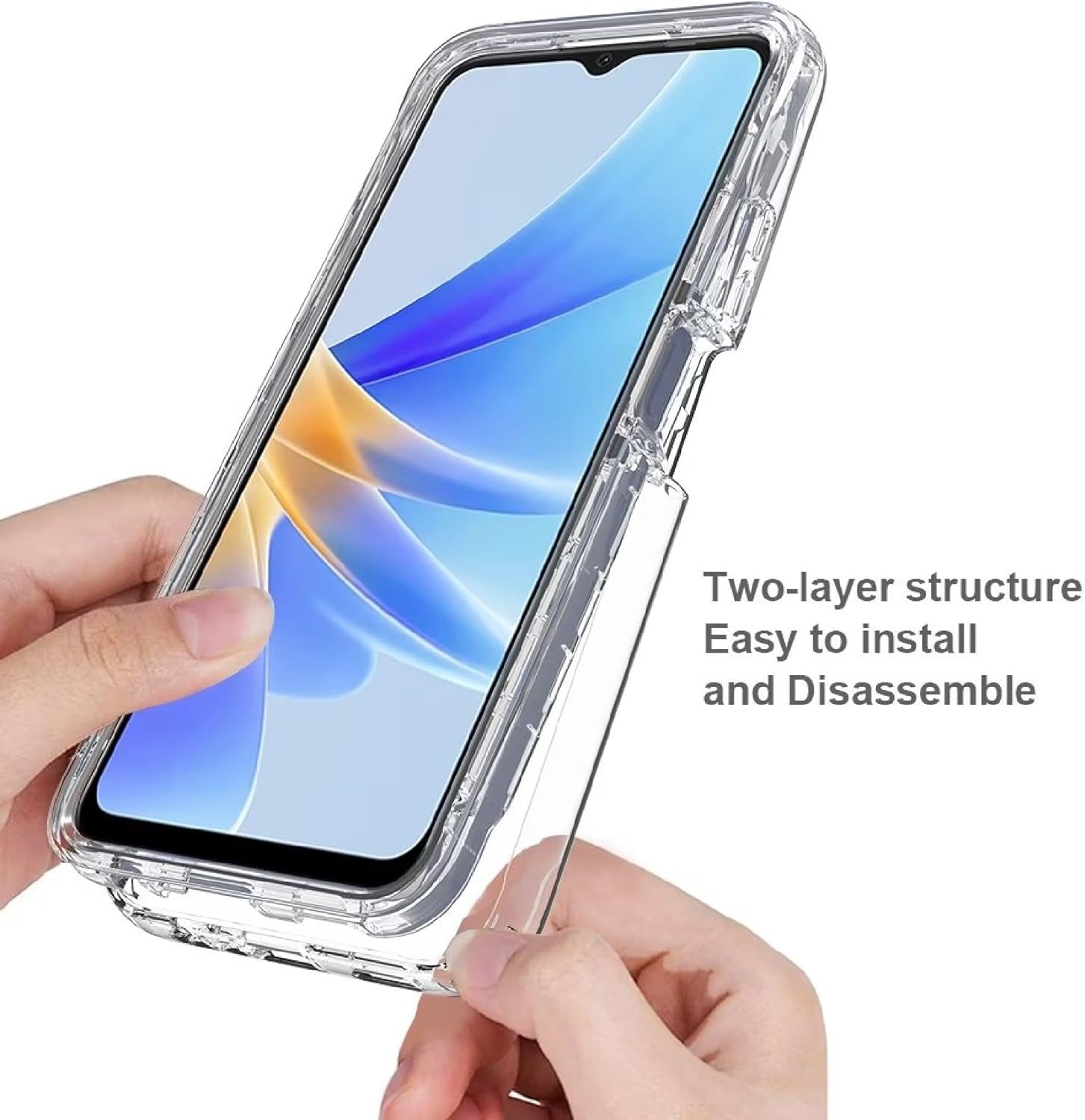 Capa Dupla 360 Transparente Oppo A17