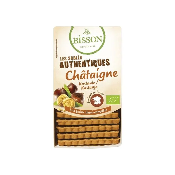 Bisson Biscoitos Amanteigados de Castanha Autênticos 180 g