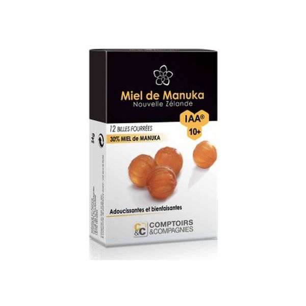 Comptoirs & Compagnies Bolas Recheados 30% Mel de Manuka Iaa 10+ 50 g