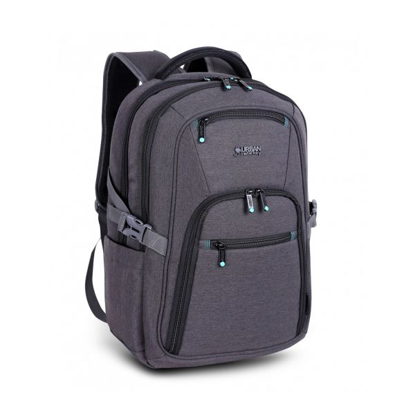 Urban Factory Mochila Heavee Green para Portátil até 17.3" Cinzenta