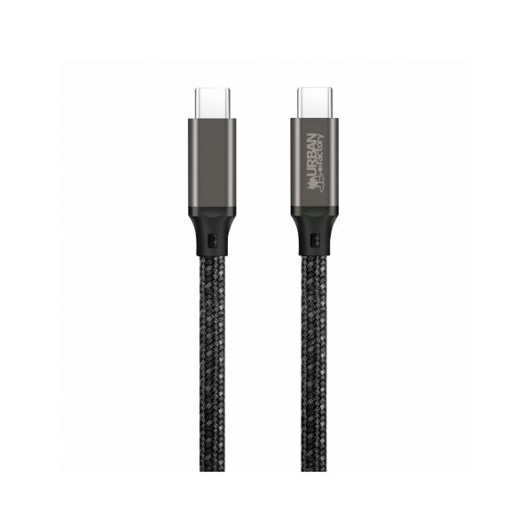 Urban Factory Cabo USB-C 240W 10Gbps com eMarker 2m Cinzento