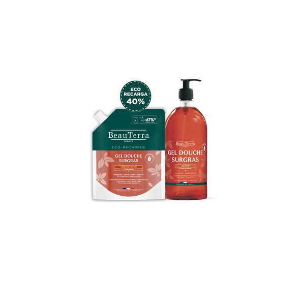 Beauterra Monoi Gel de Duche + Recarga 2x1L