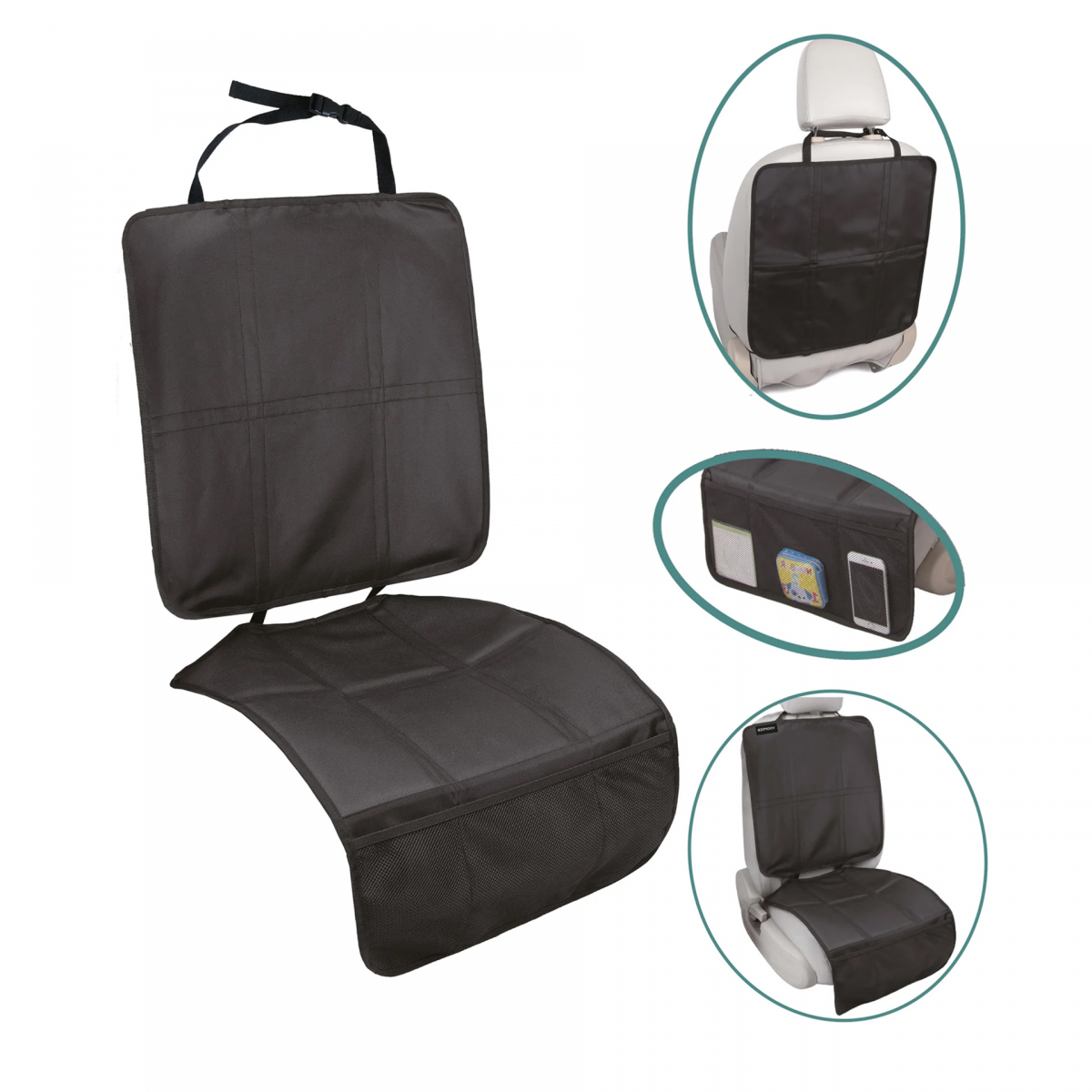 Ezimoov Organizador e Protetor de Assento 3 em 1 One Size Multicolor