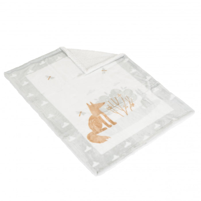 Cobertor para bebé Moni Little friends Grey (80x110cm)