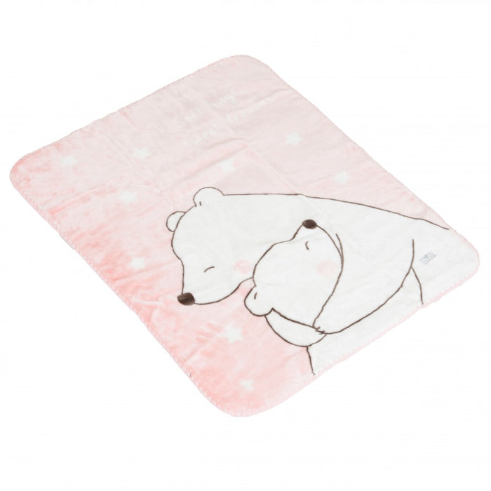 Cobertor para bebé Moni Softy Sweet hugs Pink (80x110cm)