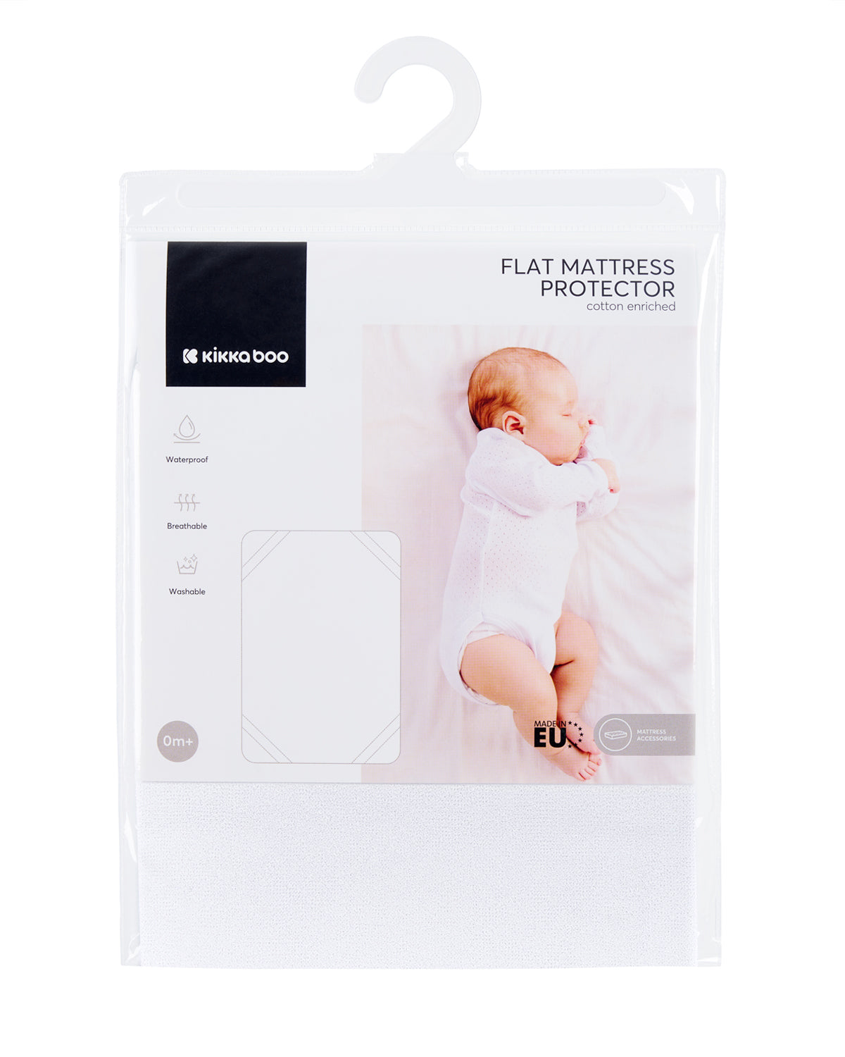 Resguardo de colchão plano - algodão 80/50 cm para mini berço