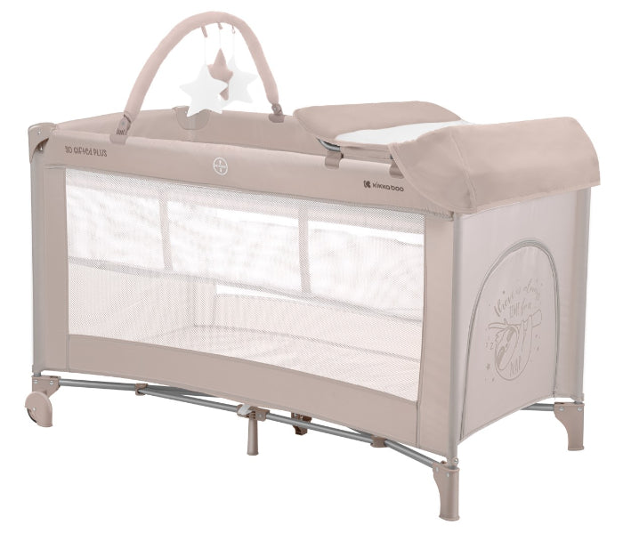 Cama de viagem 2 níveis Kikka Boo So Gifted PLUS Beige