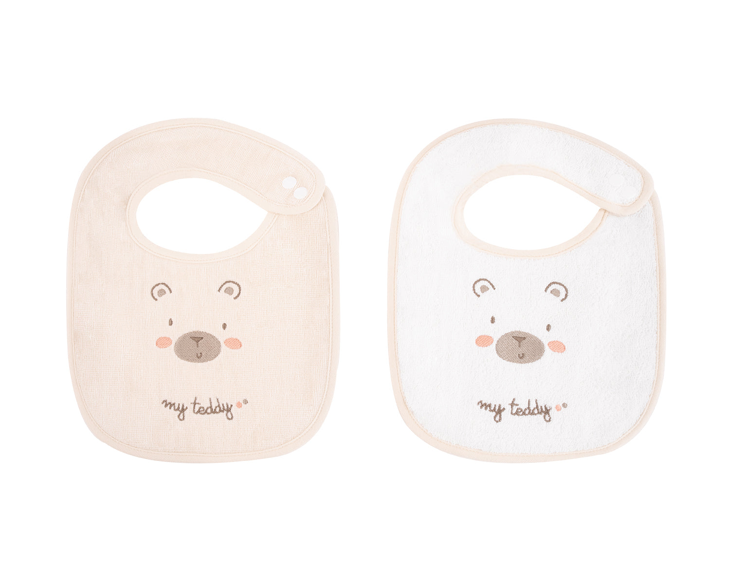 Conjunto de 2 babetes em tecido turco My Teddy