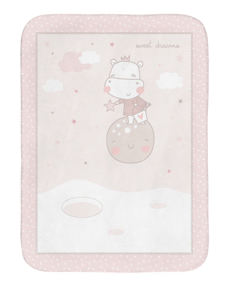 Manta para bebé super macia 80/110 cm Hippo Dreams