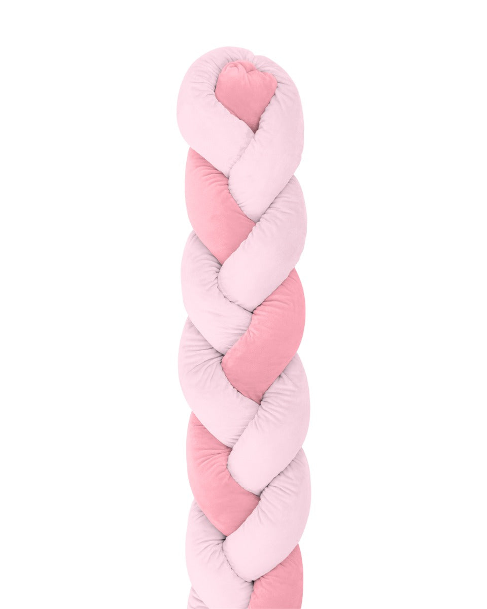 Protetor entrançado 210cm 3 tranças (20cm) Rosa