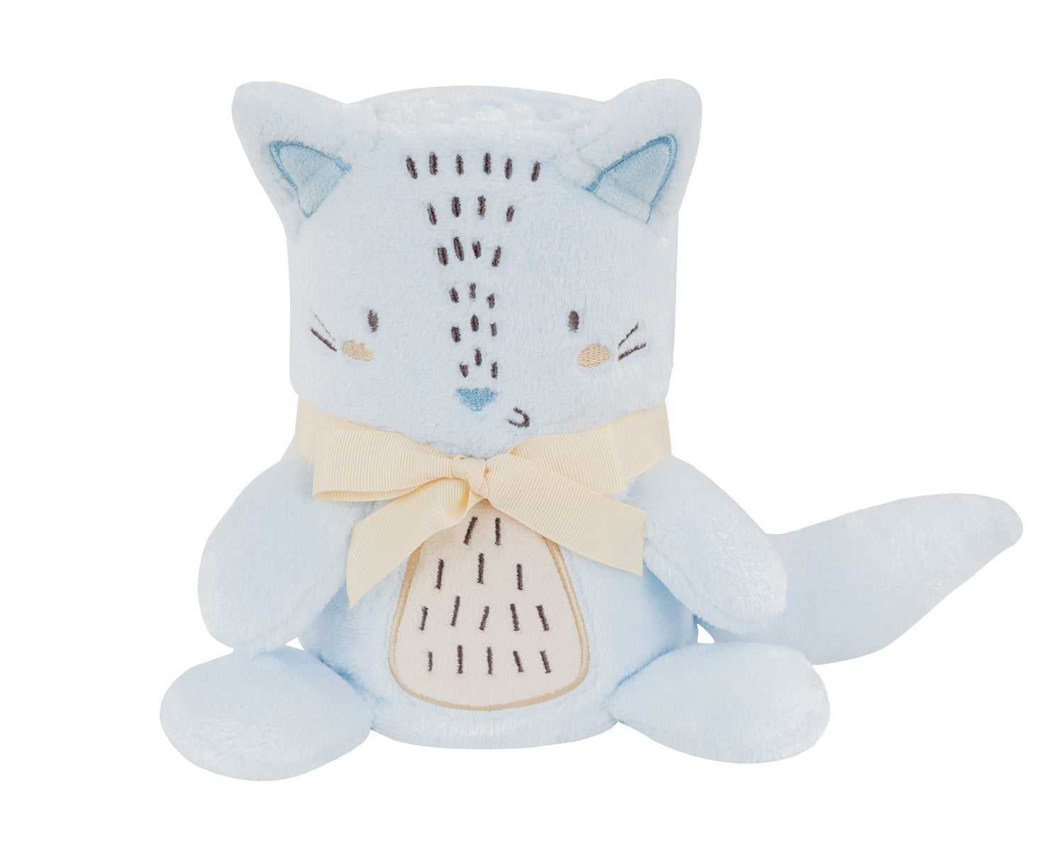 Cobertor de presente bordado 3D Little Fox
