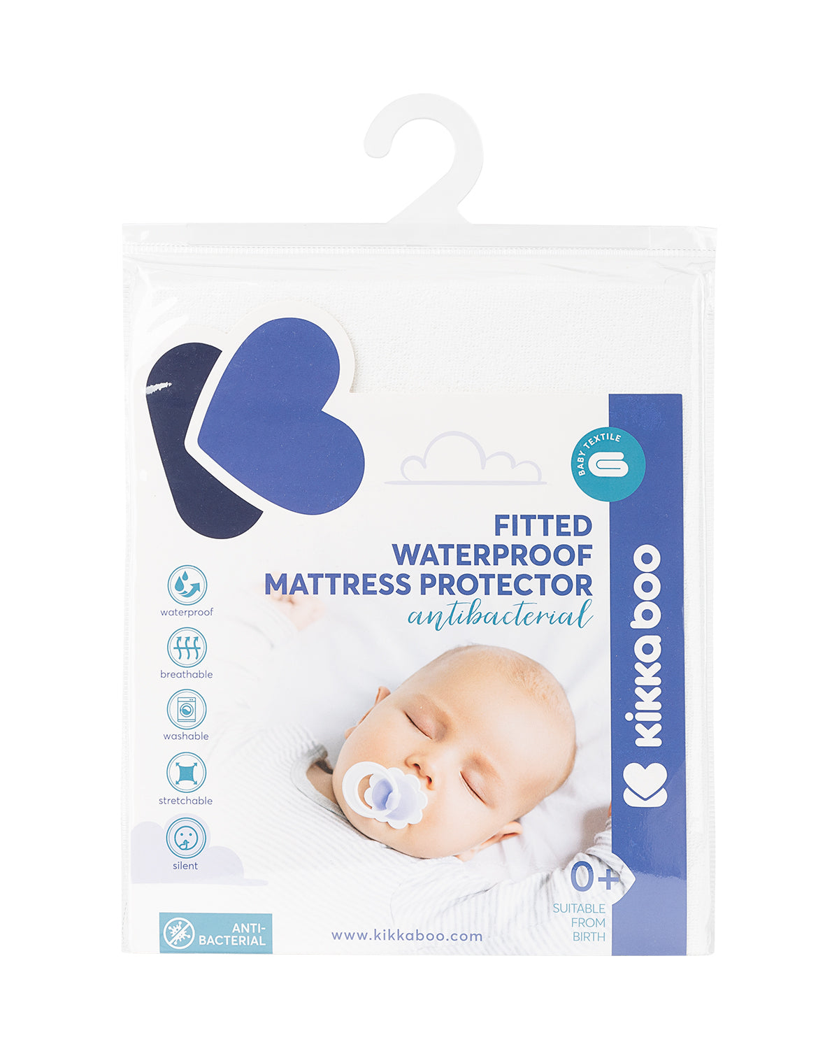 Protetor de colchão ajustável - antibacteriano 60/120/15 cm
