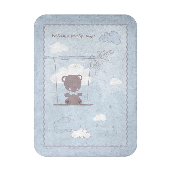 Kikkaboo Manta para Bebé Super Macia 80/110 cm Dream Big Blue