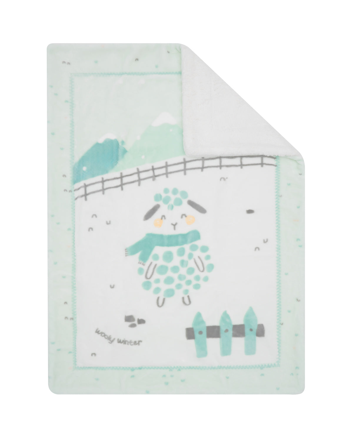 Cobertor de bebé super macio Sherpa 80/110 cm Sleepy Sheep