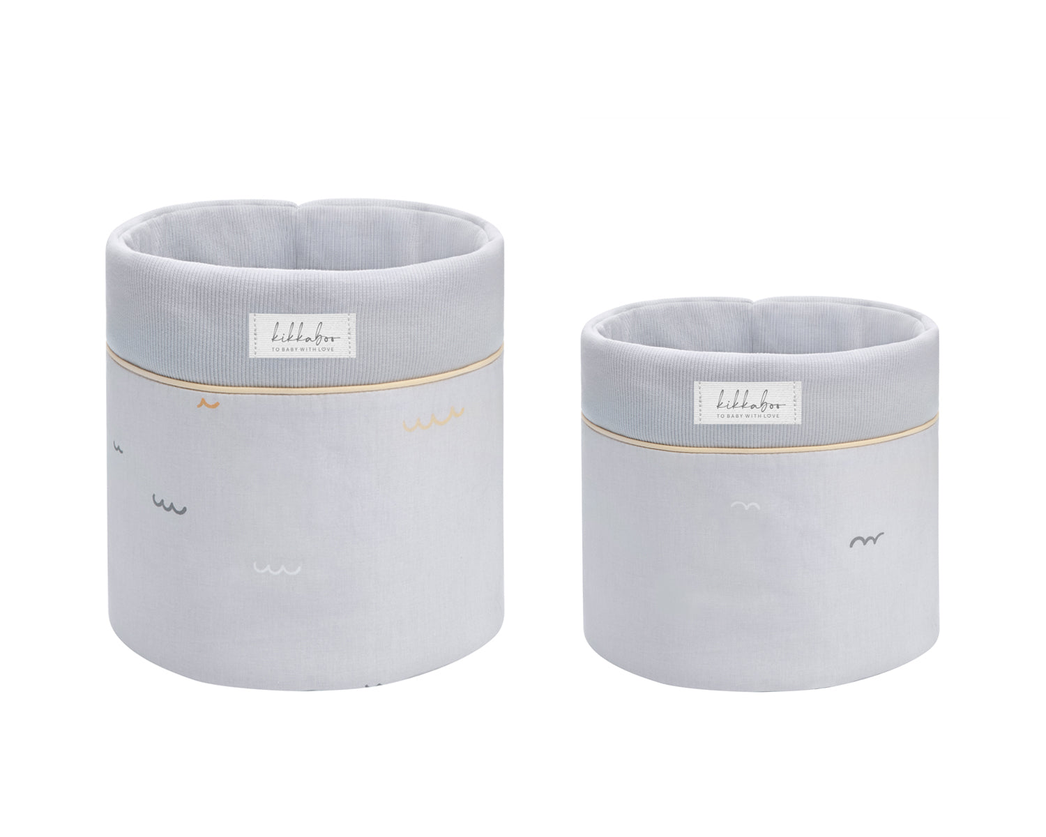 Conjunto de 2 cestos para quarto de bebé - 18 cm e 14 cm Seally Me