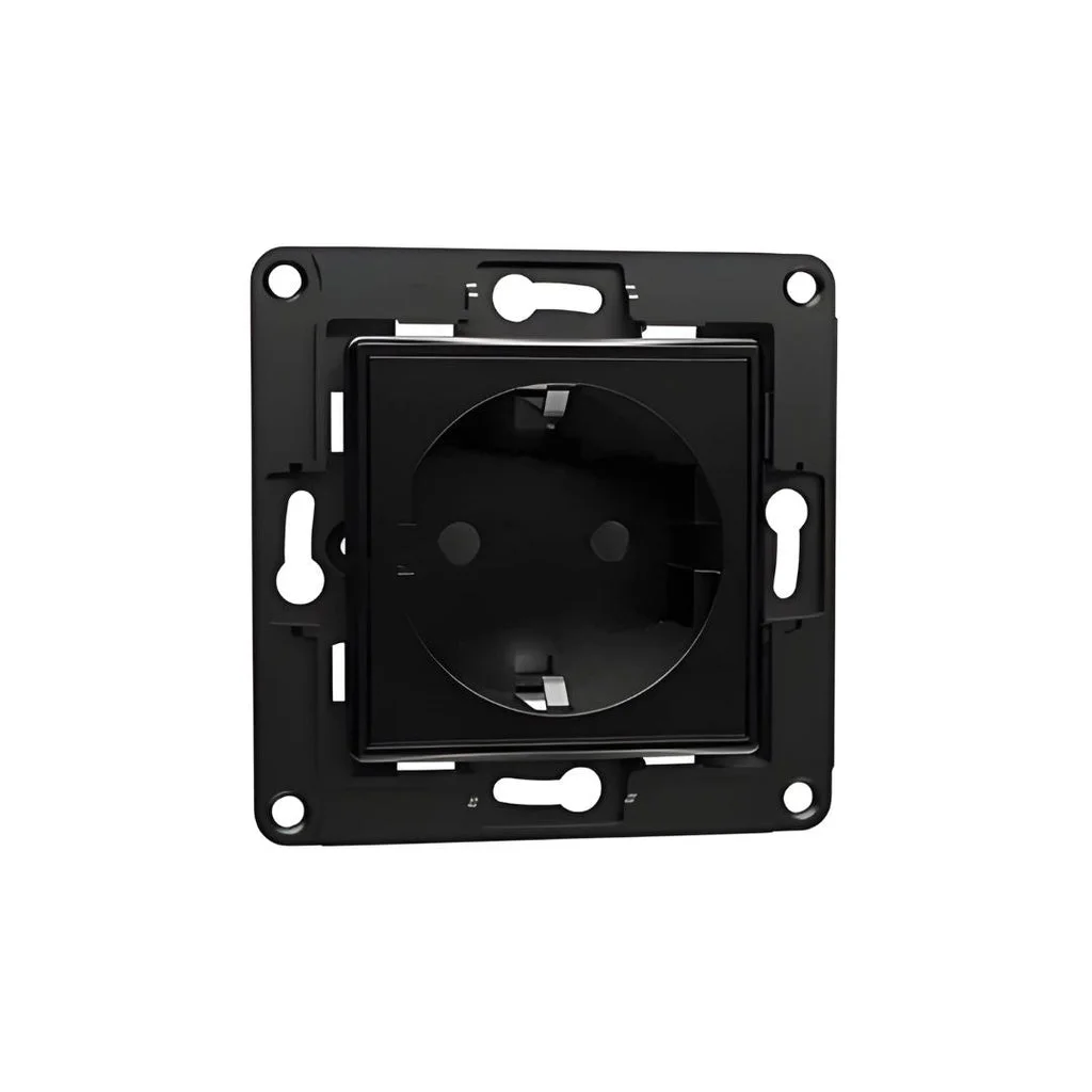 Schuko Shelly Wall socket socket I black 16A