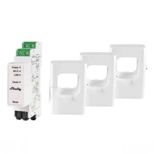 Medidor de Energia Shelly Pro 3EM-400 c/ 3 Canais 400A