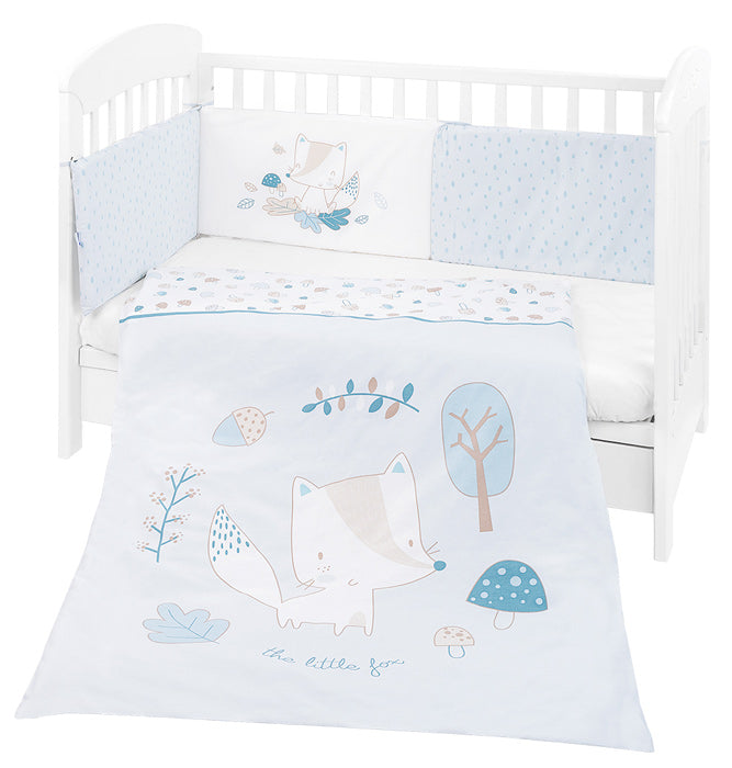 Conjunto jogo de cama 2pçs 70x140cm Kikka Boo Little Fox