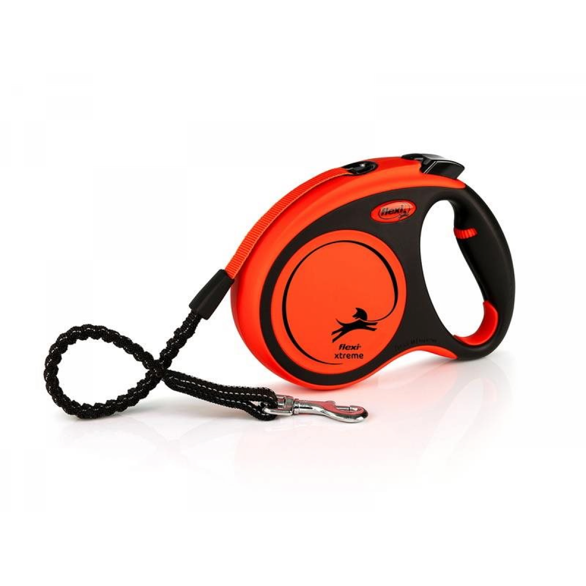 Trela Extensível Flexi Xtreme Laranja com Cinta de 5 M M: Até 35 Kg