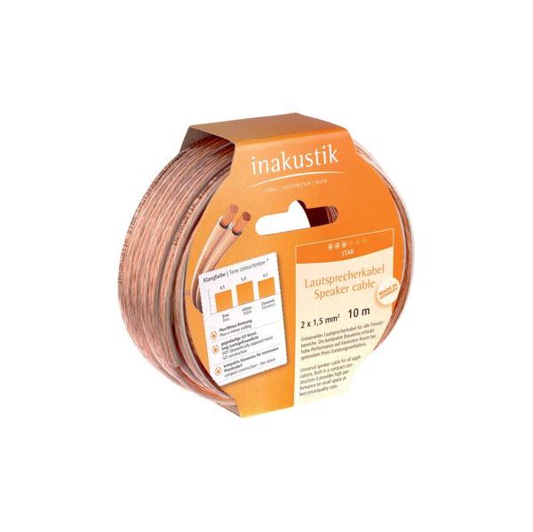 Inakustik Star Speaker Cable Reels 20m 2 x 1,5 mm - 3021020