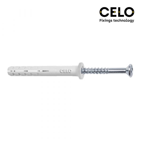 Celo Caixa 50un. Taco Golpe Cabeça Plana Din/ref. Np 6x60 - 17232