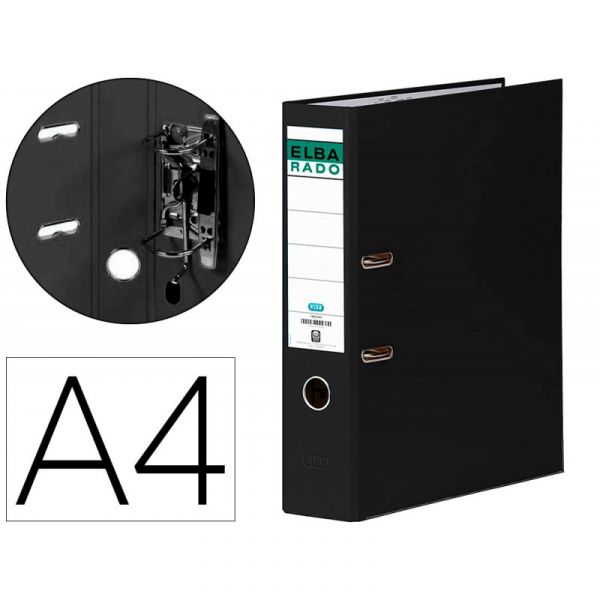 Elba Pasta de Arquivo A4 80mm Preto - 159920