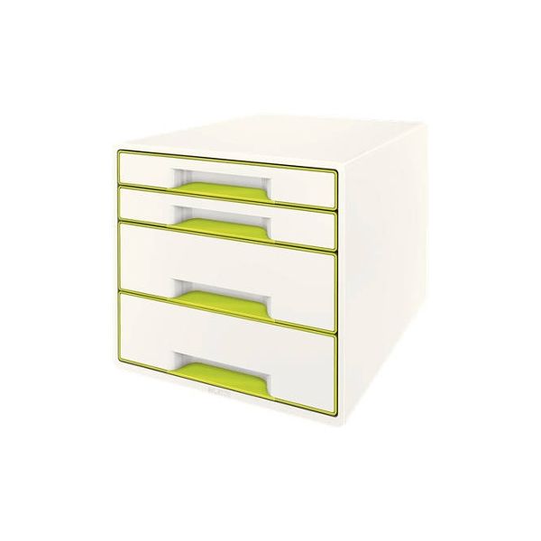 Leitz Arquivador Wow Cube 4 Gavetas Verde (27 X 28.7 X 36.3 cm)