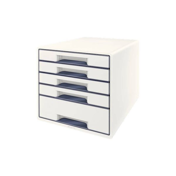 Leitz Arquivador Wow Cube 5 Gavetas Branco (36.3 X 27 X 28.7 cm)