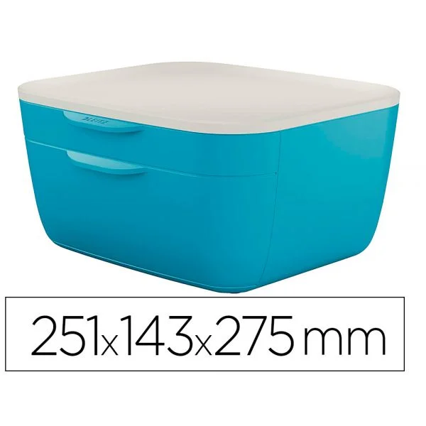 Leitz Arquivador 2 Gavetas 251x143x275 mm Azul