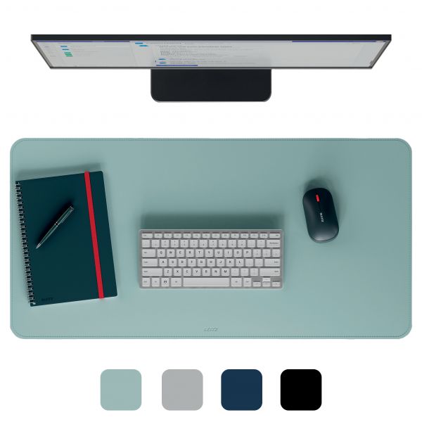 Leitz Tapete de Rato de Escritorio Grande 80x40cm Antideslizante Impermeable Verde Menta