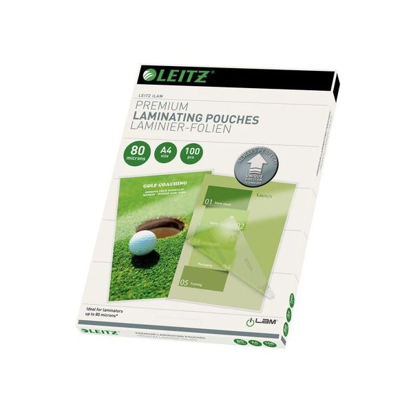 LEITZ Bolsa de Plastificação A4, Tecnologia UDT, Transparente, 80 Mícrones pack 100 unidades - 316488
